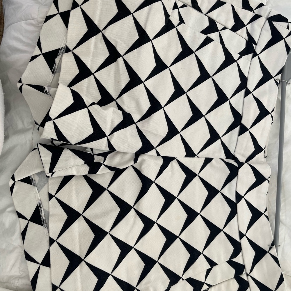 J. Crew Monochrome Geometric Dress